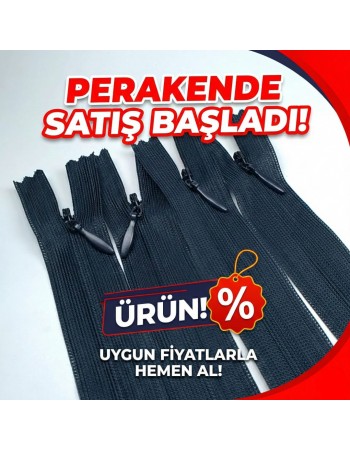  Elbise Ve İç Cep Gizli Fermuarı 22 cm ZPHSN0022TUL