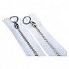Metal Zipper 25 cm #5 0,27 yrd Metal Toothed White Bottom ZPHSN0025T5