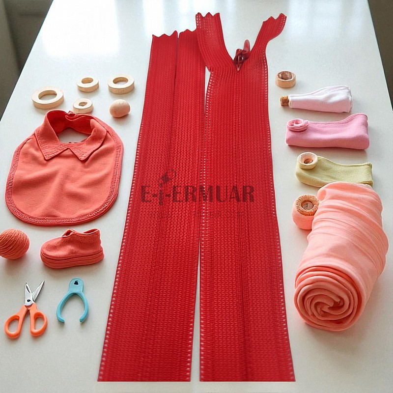 Gizli Fermuar 25 cm Tül Elbise ve Etek Fermuarı ZPHSN0025TUL