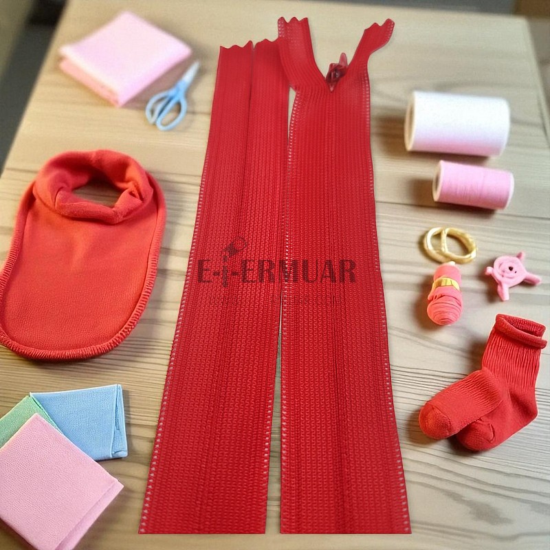 Gizli Fermuar 25 cm Tül Elbise ve Etek Fermuarı ZPHSN0025TUL