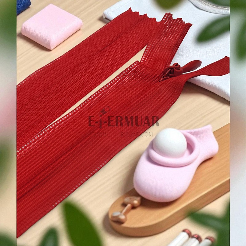 Gizli Fermuar 25 cm Tül Elbise ve Etek Fermuarı ZPHSN0025TUL