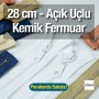 28 cm Kalın Dişli Kemik Fermuar T6 Açık Uçlu - Separe  ZPHSN0028T6