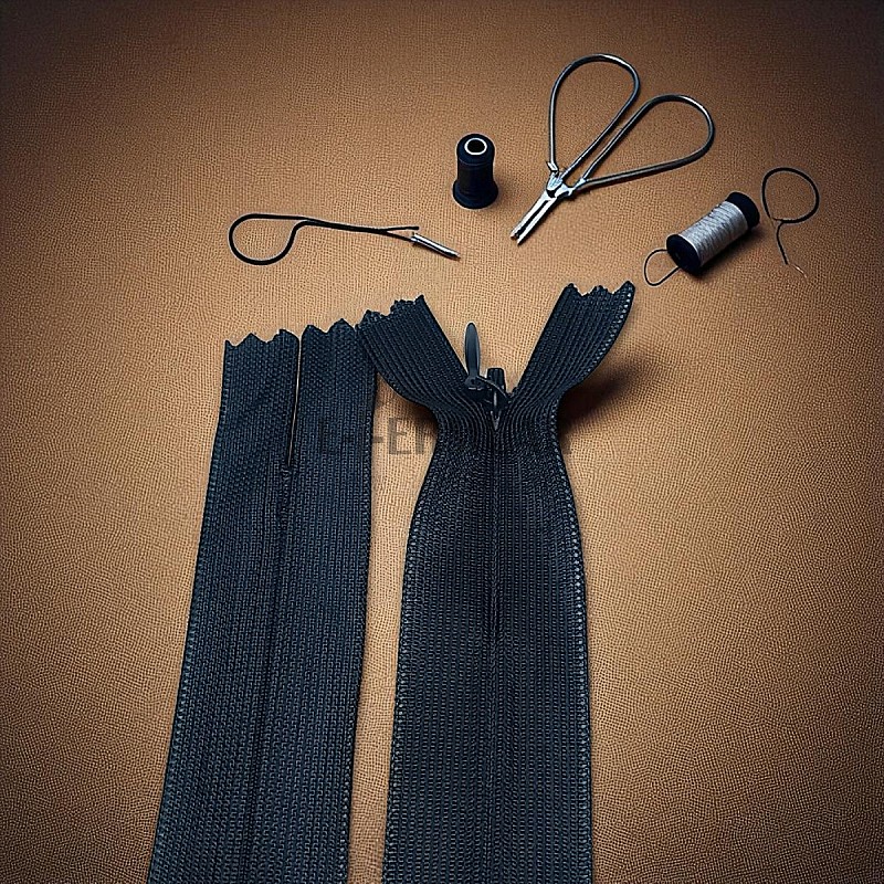 Gizli Fermuar 35 cm Tül Elbise ve Etek Fermuarı ZPHSN0035TUL