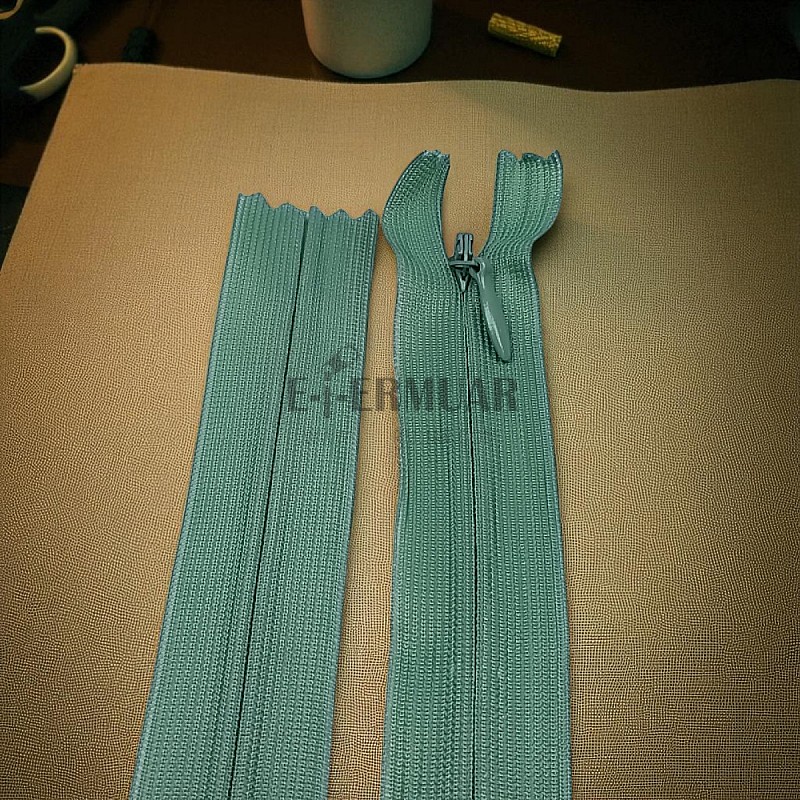 Gizli Fermuar 35 cm Tül Elbise ve Etek Fermuarı ZPHSN0035TUL