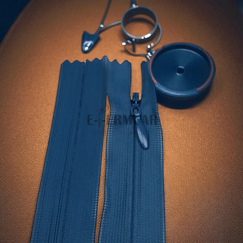 Gizli Fermuar 35 cm Tül Elbise ve Etek Fermuarı ZPHSN0035TUL