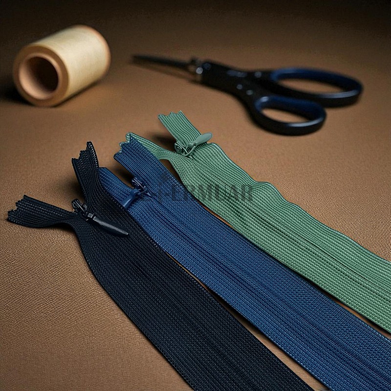 Gizli Fermuar 35 cm Tül Elbise ve Etek Fermuarı ZPHSN0035TUL