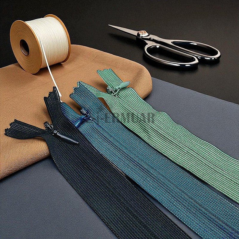 Gizli Fermuar 35 cm Tül Elbise ve Etek Fermuarı ZPHSN0035TUL