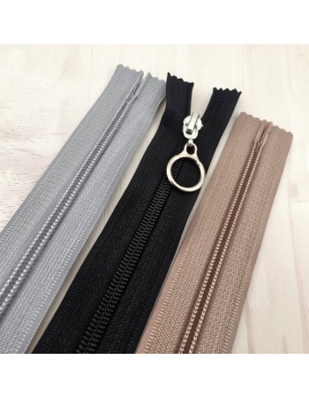 37 cm T10 Nylon Bottom Jacket Zipper – Thick Toothed Durable Model - ZPHSN0037T10