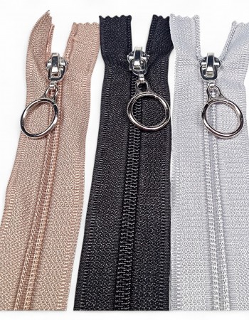 Bag Zipper with Ring Handle #5 37 cm / 0,40 yrd- Close End ZPHSN0037T10