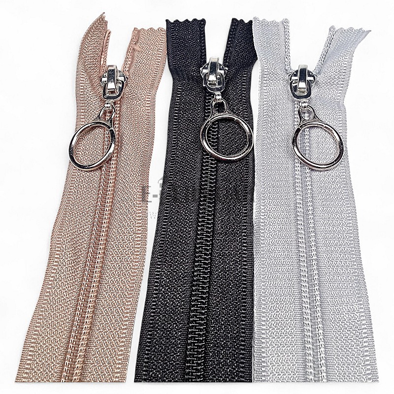 Bag Zipper with Ring Handle #5 37 cm / 0,40 yrd- Close End ZPHSN0037T10