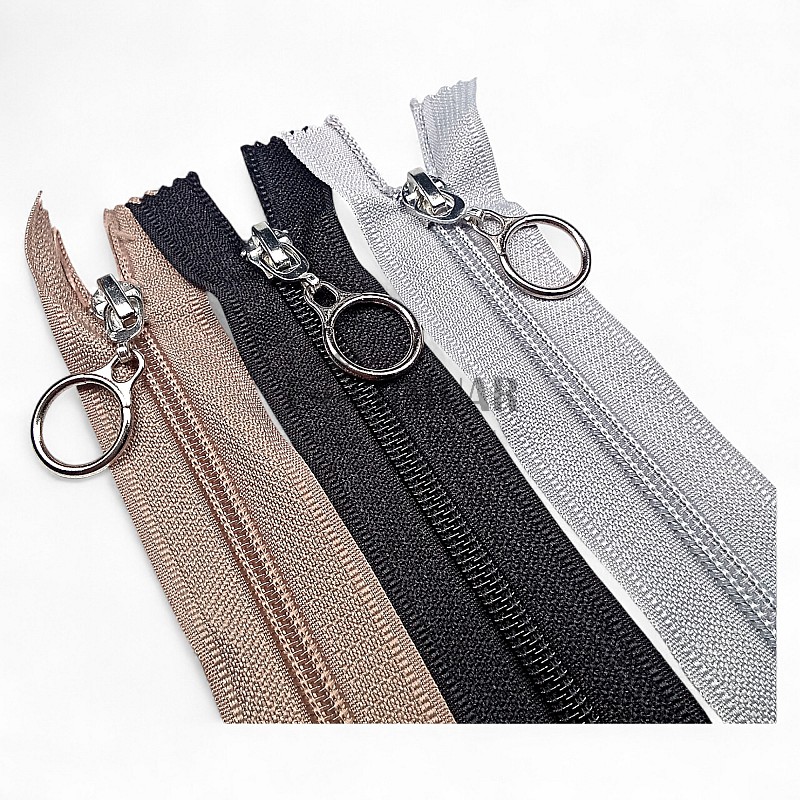 Bag Zipper with Ring Handle #5 37 cm / 0,40 yrd- Close End ZPHSN0037T10