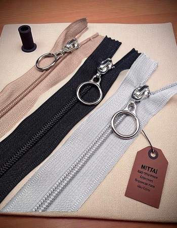 Bag Zipper with Ring Handle #5 37 cm / 0,40 yrd- Close End ZPHSN0037T10