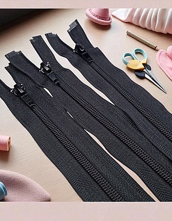  Mont Fermuarı Naylon 45 cm Tip 10 – Açık Uçlu (Separe) / Otomatik Kafa ZPHSN0045T10