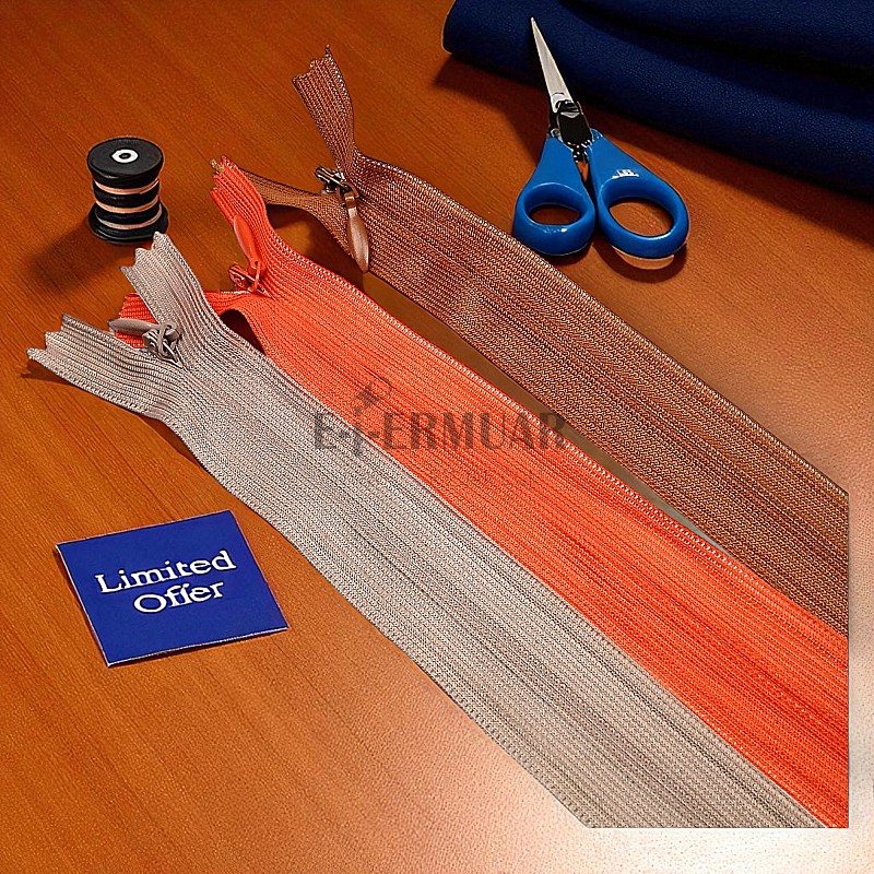 Gizli 60 cm Elbise Abiye Fermuarı ZPHSN0060TUL