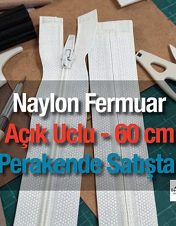 Naylon Pantolon ve Etek Fermuar 60 cm Açık Uçlu- Separe ZPS0060T5Promo