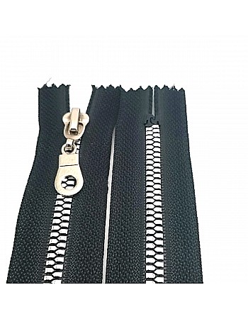 30 cm / 11.81 in T6 #6 Nickel-Coated Molded Tooth Closed-End Zipper ZPS0030T6PROMO