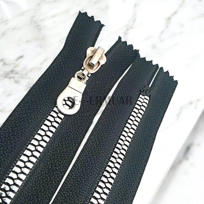 Silver Plated 30 cm T6 Bone Zipper Bottom ZPS0030T6PROMO