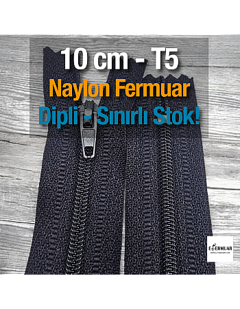 10 Cm Naylon Cep Fermuarı Dipli -  NC0010T5