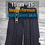 10 Cm Naylon Cep Fermuarı Dipli -  NC0010T5