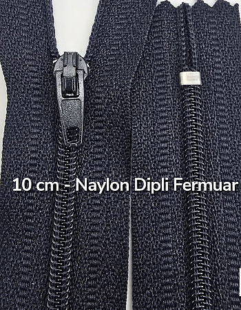 10 cm Nylon Pocket Zipper with Bottom - NC0010T5