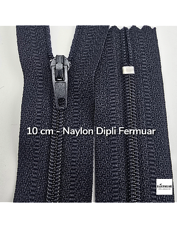 10 Cm Naylon Cep Fermuarı Dipli -  NC0010T5