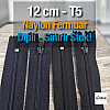 12 Cm Naylon Cep Fermuarı Dipli -  NC0012T5