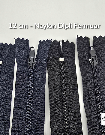 12 cm Nylon Pocket Zipper with Bottom - NC0012T5