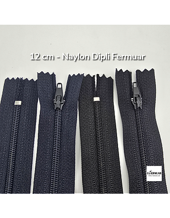 12 Cm Naylon Cep Fermuarı Dipli -  NC0012T5