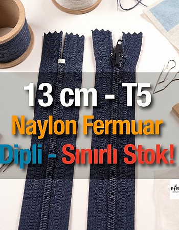 13 Cm Naylon Cep Fermuarı Dipli -  NC0013T5