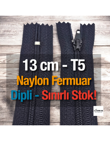 13 cm Nylon Pocket Zipper with Bottom - NC0013T5