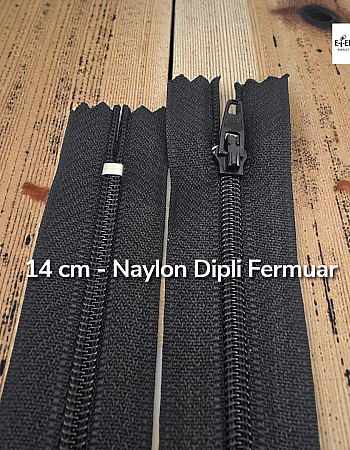 14 Cm Naylon Cep Fermuarı Dipli -  NC0014T5