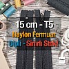 15 cm Nylon Pocket Zipper with Bottom - NC0015T5