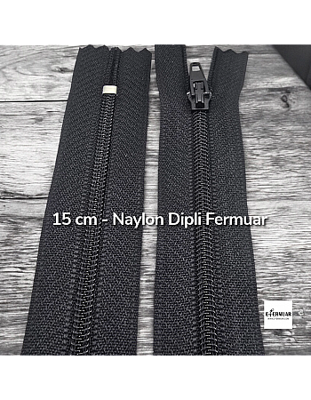 15 Cm Naylon Cep Fermuarı Dipli -  NC0015T5