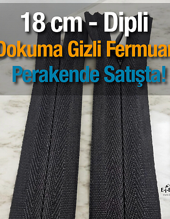 18 cm Dokuma Tül Fermuar -  NC0018DTUL