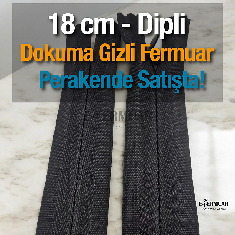 18 cm Dokuma Tül Fermuar -  NC0018DTUL