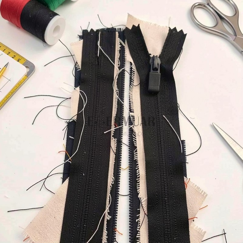 18 Cm Özel Elcikli Naylon Cep Fermuarı Dipli -  NC0018T5Ö