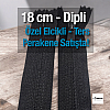 18 Cm Özel Elcikli Naylon Cep Fermuarı Dipli -  NC0018T3Ö