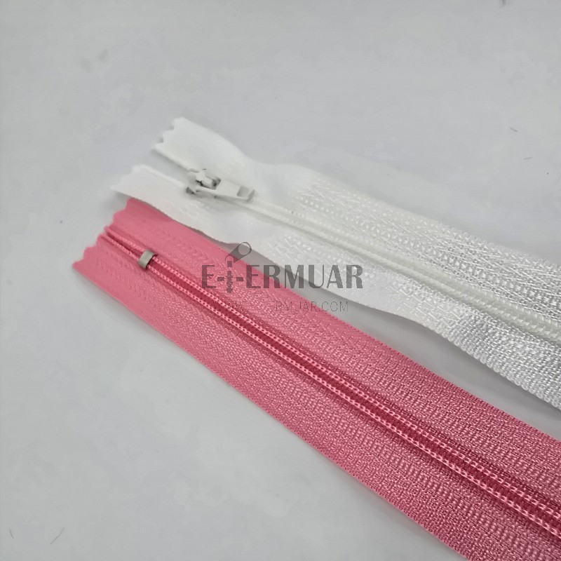 18 Cm Naylon Cep Fermuarı -  Dipli - NC0018T5