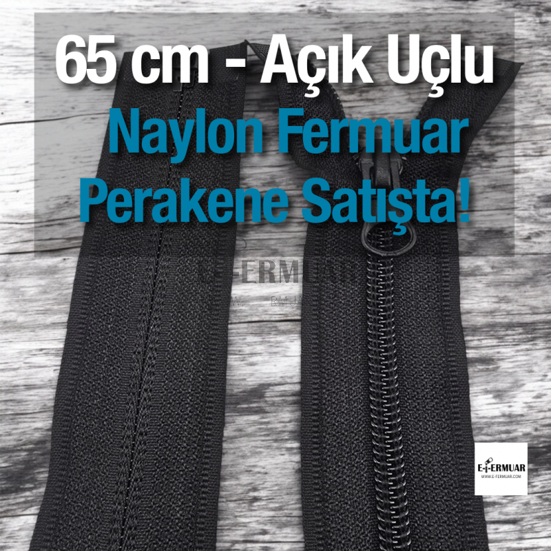 65 Cm  Naylon Mont Fermuarı Açık Uçlu (Separe)  -  NC0065T10