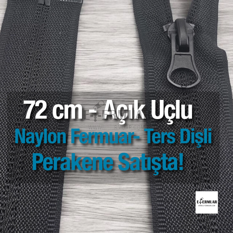 72 Cm Naylon Mont Fermuarı Açık Uçlu (Separe)  -  NC0072T10