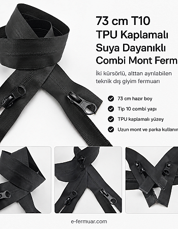73 cm TPU Combi Waterproof Zipper NC0073SG