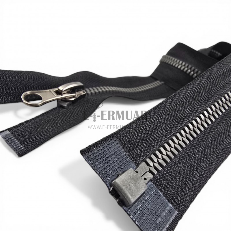 47 cm T6 Timsah Diş Kemik Fermuar Açık Uçlu Separe | Mont ve Ceket İçin | PR0047T6TMS