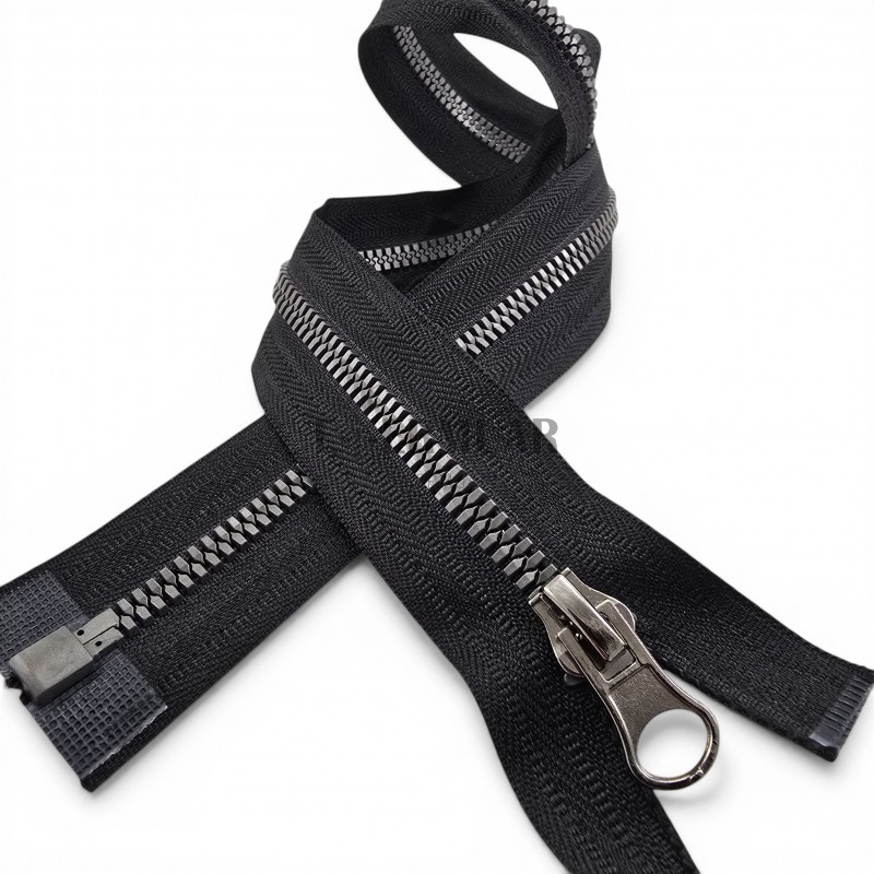 49 cm T6 Timsah Diş Kemik Fermuar Açık Uçlu Separe | Mont ve Ceket İçin | PR0049T6TMS