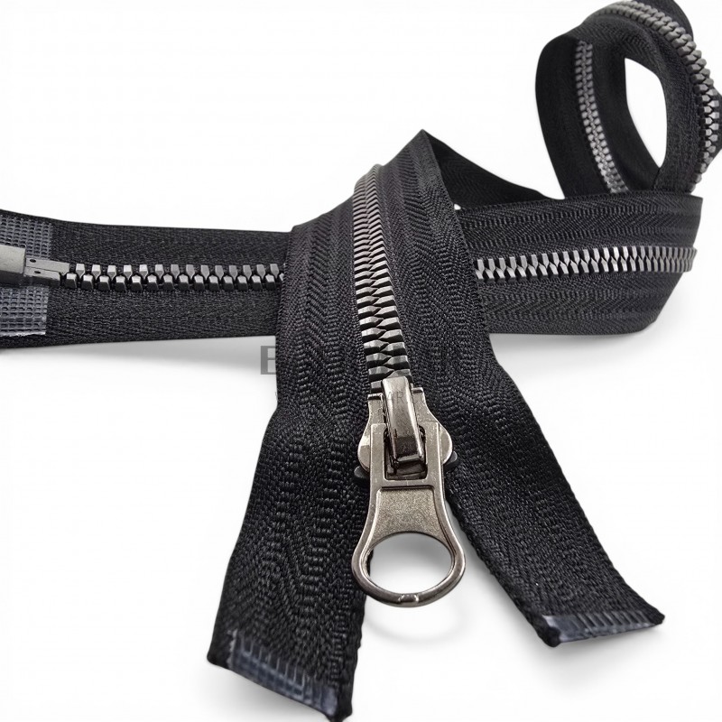 49 cm T6 Timsah Diş Kemik Fermuar Açık Uçlu Separe | Mont ve Ceket İçin | PR0049T6TMS