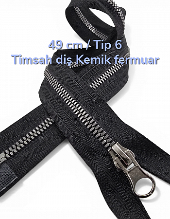 49 cm #6 Chunky Zipper Open-End Separating for Jackets and Coats | PR0049T6TMS