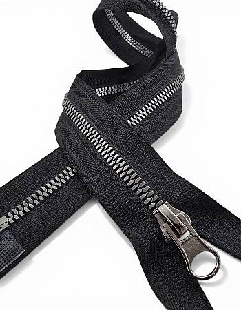 50 cm T6 Timsah Diş Kemik Fermuar Açık Uçlu Separe | Mont ve Ceket İçin | PR0050T6TMS