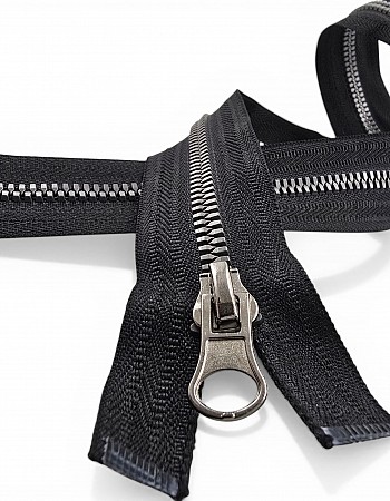 51 cm T6 Timsah Diş Kemik Fermuar Açık Uçlu Separe | Mont ve Ceket İçin | PR0051T6TMS