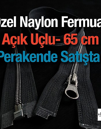 65 Cm Kaplamalı Naylon Mont Fermuarı Açık Uçlu (Separe)  -  PR0065T10BN