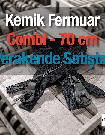 70 Cm Kemik Alttan ve Üstten Açılır  Mont Fermuarı Açık Uçlu (Separe)  -  PR0070t6C