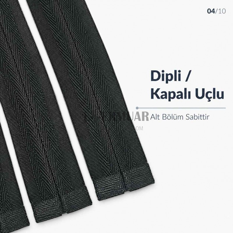 22 cm / 8.661 in Black Woven Tulle Closed-End Invisible Zipper for Dresses and Skirts – ZPG0022DKM